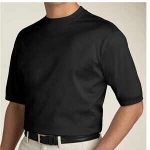 EUC Tricots St Raphael Classic Black Men's Shirt 100% Mercerized Cotton - Large